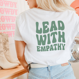 lead with empathy pocket tee