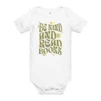 be kind and read books onesie