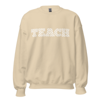 checkered teach sweatshirt