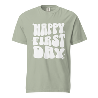 happy first day of school tee (white print)