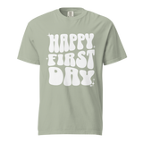 happy first day of school tee (white print)