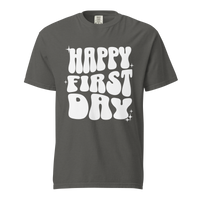 happy first day of school tee (white print)