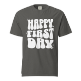 happy first day of school tee (white print)