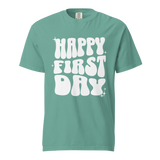 happy first day of school tee (white print)