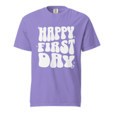 happy first day of school tee (white print)