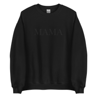 LIMITED EDITION mama monochromatic embroidered sweatshirt (black)